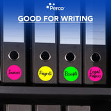 Perco Round Dot Sticker Labels - Permanent Adhesive, 0.5 to 4 Inch, 3 - Roll & 10 - Roll Packs - 3 Inch 10 Rolls