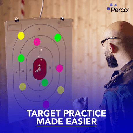 Perco Round Dot Sticker Labels - Permanent Adhesive, 0.5 to 4 Inch, 3 - Roll & 10 - Roll Packs - 2 Inch 3 Rolls