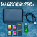 Perco Round Dot Sticker Labels - Permanent Adhesive, 0.5 to 4 Inch, 3 - Roll & 10 - Roll Packs - 0.5 Inch 3 Rolls