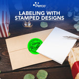 Perco Round Dot Sticker Labels - Permanent Adhesive, 0.5 to 4 Inch, 3 - Roll & 10 - Roll Packs - 4 Inch 10 Rolls