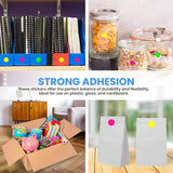 Perco Round Dot Sticker Labels - Permanent Adhesive, 0.5 to 4 Inch, 3 - Roll & 10 - Roll Packs - 1 Inch 10 Rolls