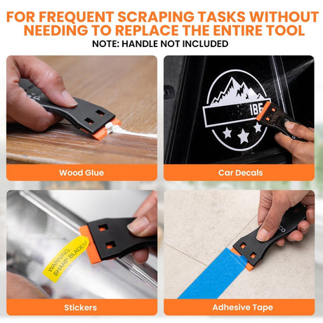 Perco Scraper with Plastic Razor for Removing Labels (Scraper w/Plastic Razor) - Store Supplies