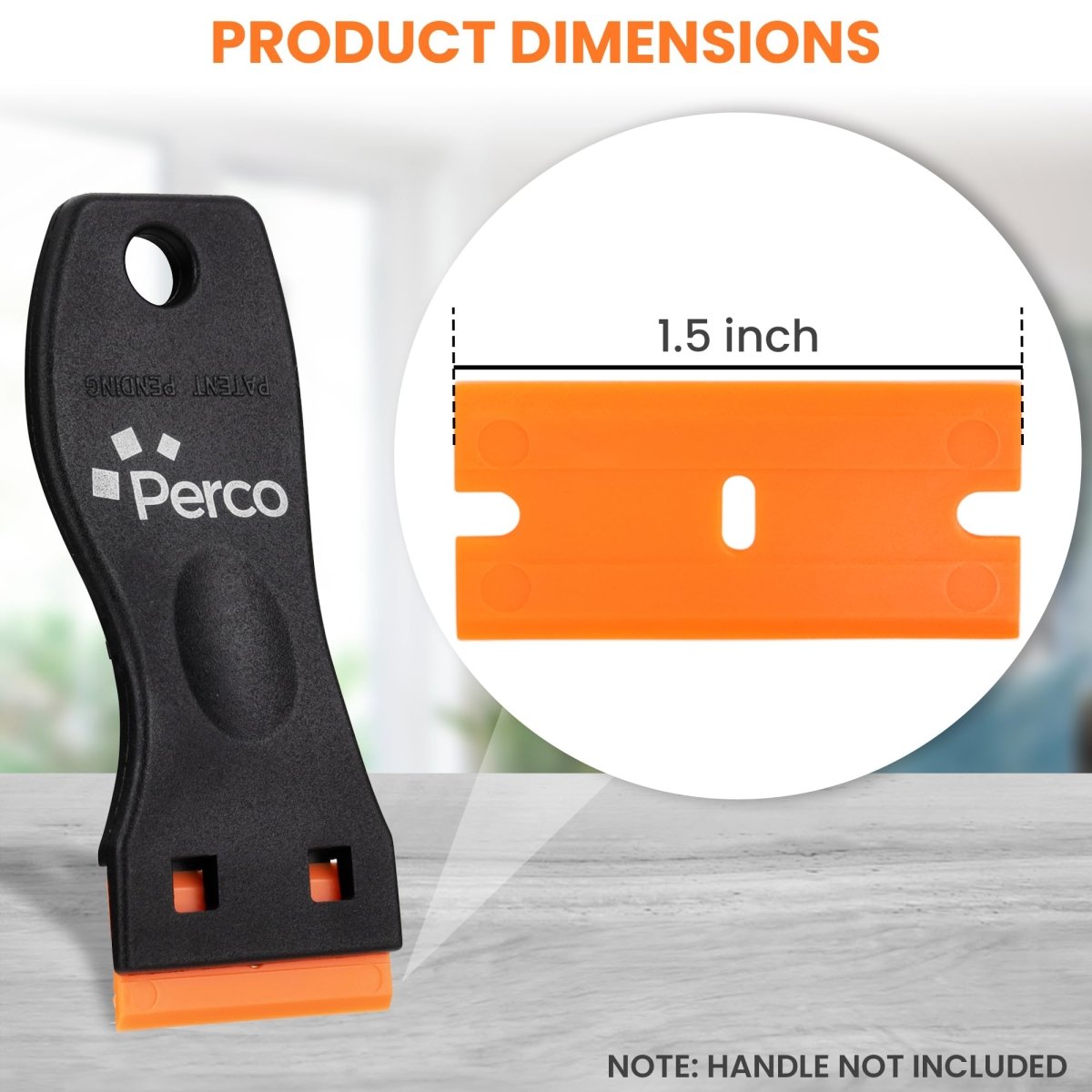 Perco Scraper with Plastic Razor for Removing Labels (Scraper w/Plastic Razor) - Store Supplies