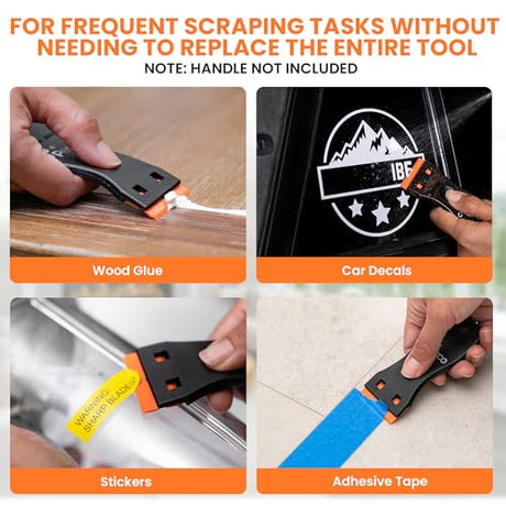Perco Scraper with Plastic Razor for Removing Labels (Scraper w/Plastic Razor) - Store Supplies