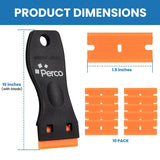 Perco Scraper with Plastic Razor for Removing Labels (Scraper w/Plastic Razor) - Store Supplies
