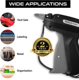 Perco Tagging Gun for Clothing Kit with Extra Needles & Labels - Store Supplies