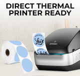 Perco Thermal Labels - Circle - Blue 2 inch - 735 Stickers