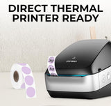 Perco Thermal Labels - Circle - Lavender 1 Inch - 735 Stickers