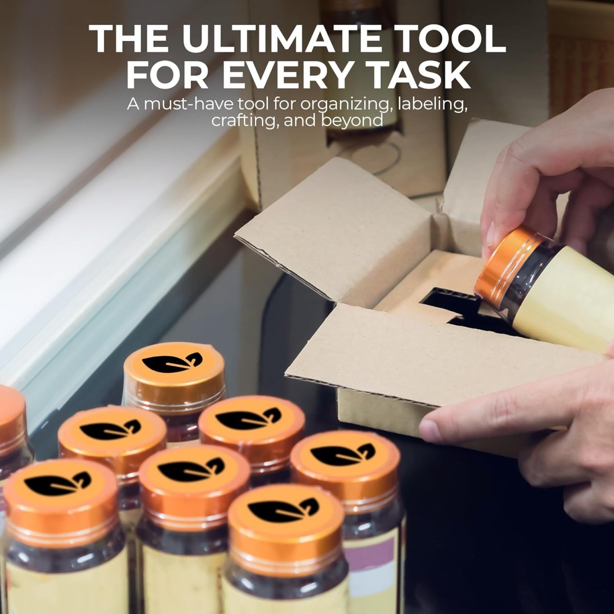 Perco Thermal Labels - Circle - Orange 2 inch - 735 Stickers