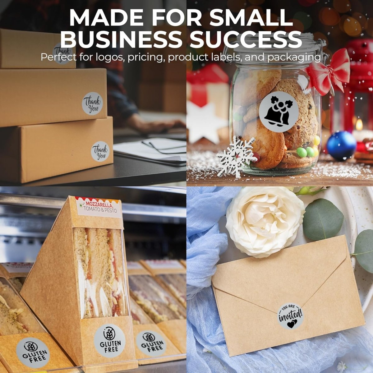 Perco Thermal Labels - Circle - Grey 2 Inch - 300 Stickers