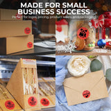 Perco Thermal Labels - Circle - Red 2 inch - 735 Stickers