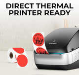 Perco Thermal Labels - Circle - Red 2 inch - 735 Stickers