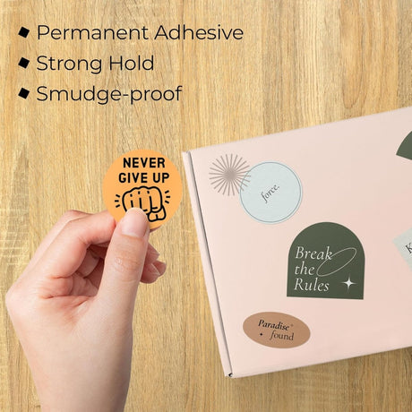 Perco Thermal Labels - Circle - Orange 2 inch - 735 Stickers