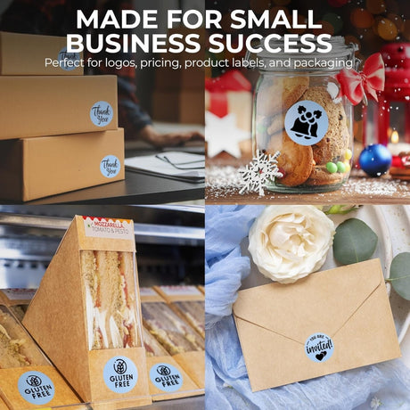 Perco Thermal Labels - Circle - Blue 2 Inch - 300 Stickers