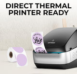 Perco Thermal Labels - Circle - Lavender 2 Inch - 300 Stickers