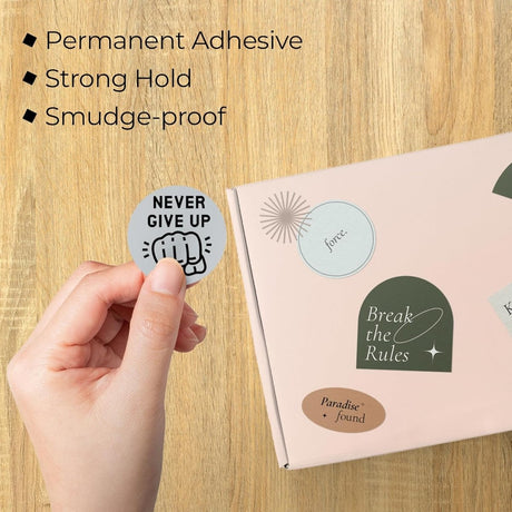 Perco Thermal Labels - Circle - Grey 2 Inch - 300 Stickers