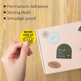 Perco Thermal Labels - Circle - Yellow 2 inch - 735 Stickers