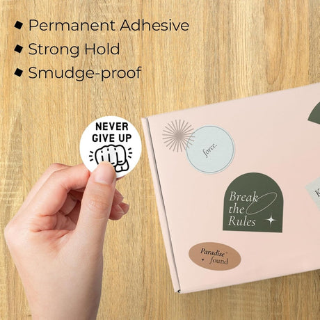 Perco Thermal Labels - Circle - White 2 Inch - 300 Stickers