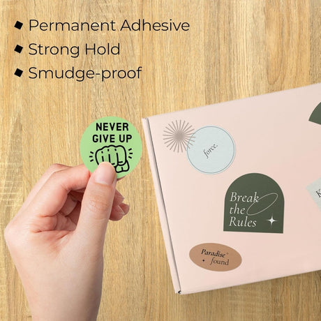 Perco Thermal Labels - Circle - Green 1 Inch - 735 Stickers