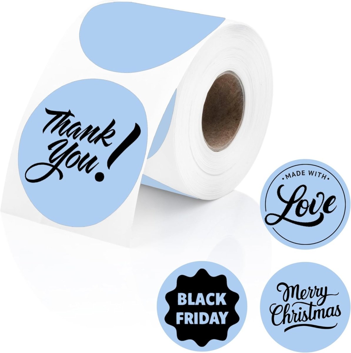 Perco Thermal Labels - Circle - Blue 2 Inch - 300 Stickers