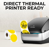 Perco Thermal Labels - Circle - Yellow 2 Inch - 300 Stickers