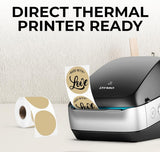 Perco Thermal Labels - Circle - Light Brown 2 Inch - 300 Stickers