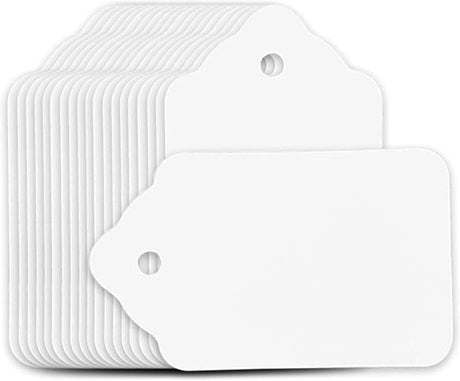 Perco White Merchandise Unstrung Tags - Store Supplies
