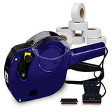 Perco X 1 Line Price and Date Gun with Labels Kits - Includes 9,000 Blank White Labels, 2 inkers and a scraper. - Store Supplies