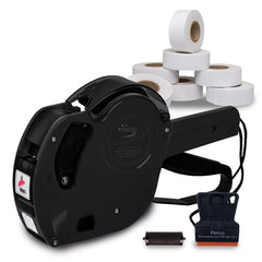 Perco X 1 Line Price and Date Gun with Labels Kits - Includes 9,000 Blank White Labels, 2  inkers and a scraper.