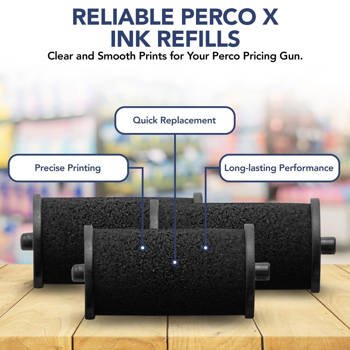 Perco X and Plus Ink Roll - Pack of 10 Inkers