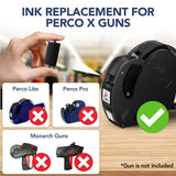 Perco X and Plus Ink Roll - Pack of 10 Inkers