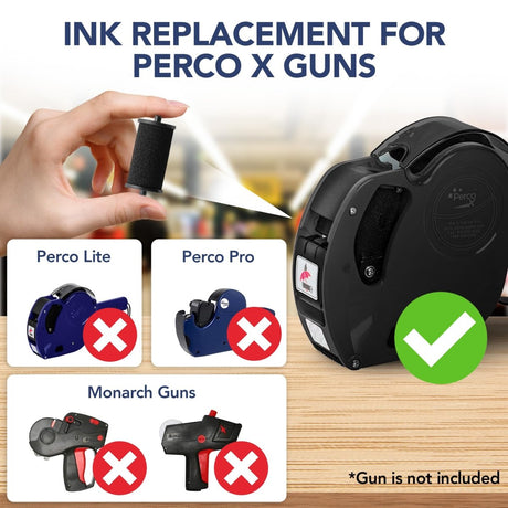 Perco X and Plus Ink Roll - Pack of 10 Inkers