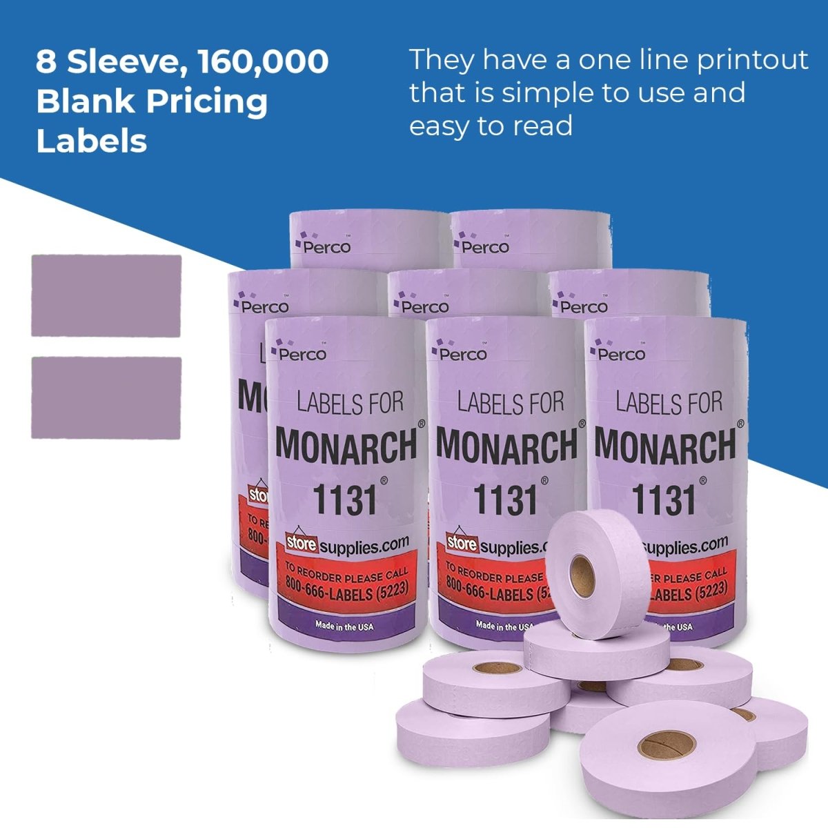 Pricing Labels for Monarch 1131 Price Gun - Store Supplies