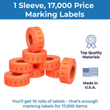 Pricing Labels for Monarch 1131 Price Gun - Store Supplies
