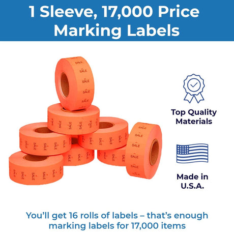 Pricing Labels for Monarch 1131 Price Gun - Store Supplies