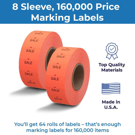 Pricing Labels for Monarch 1131 Price Gun - Store Supplies