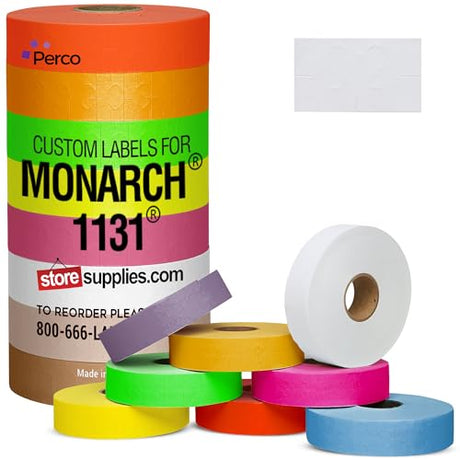Pricing Labels for Monarch 1131 Price Gun - Store Supplies