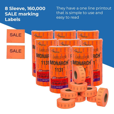 Pricing Labels for Monarch 1131 Price Gun - Store Supplies