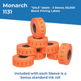 Pricing Labels for Monarch 1131 Price Gun - Store Supplies
