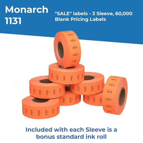 Pricing Labels for Monarch 1131 Price Gun - Store Supplies