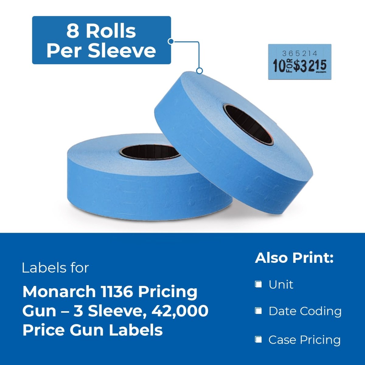 Pricing Labels for Monarch 1136 Pricing Gun - Store Supplies