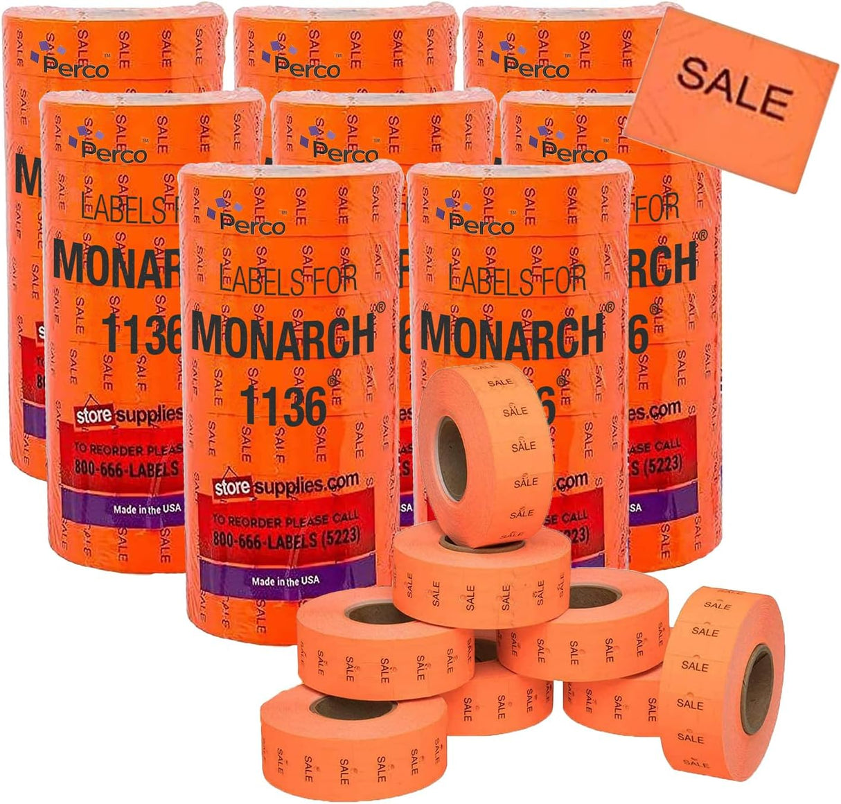 Pricing Labels for Monarch 1136 Pricing Gun - Store Supplies
