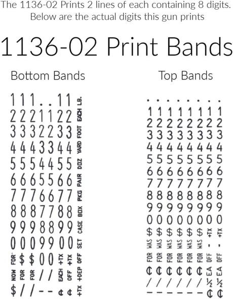 Pricing Labels for Monarch 1136 Pricing Gun - Store Supplies