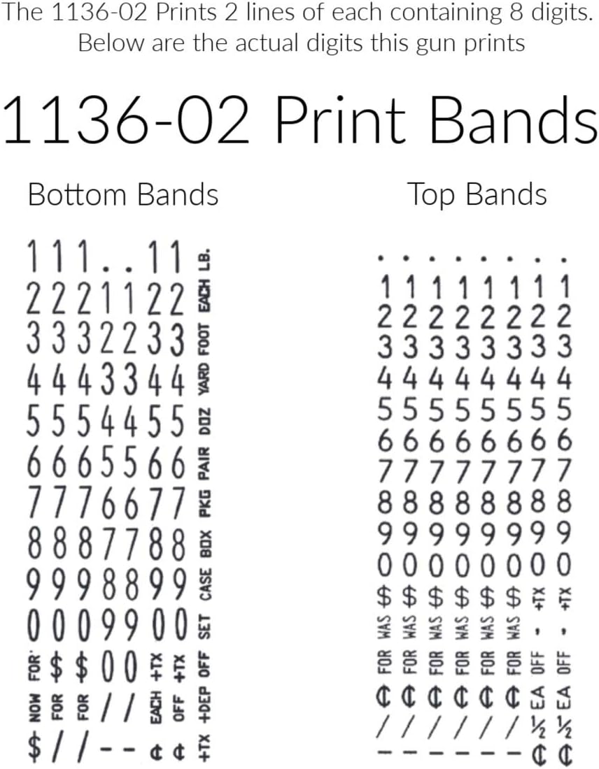Pricing Labels for Monarch 1136 Pricing Gun - Store Supplies