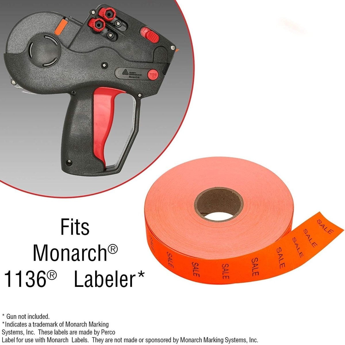 Pricing Labels for Monarch 1136 Pricing Gun - Store Supplies