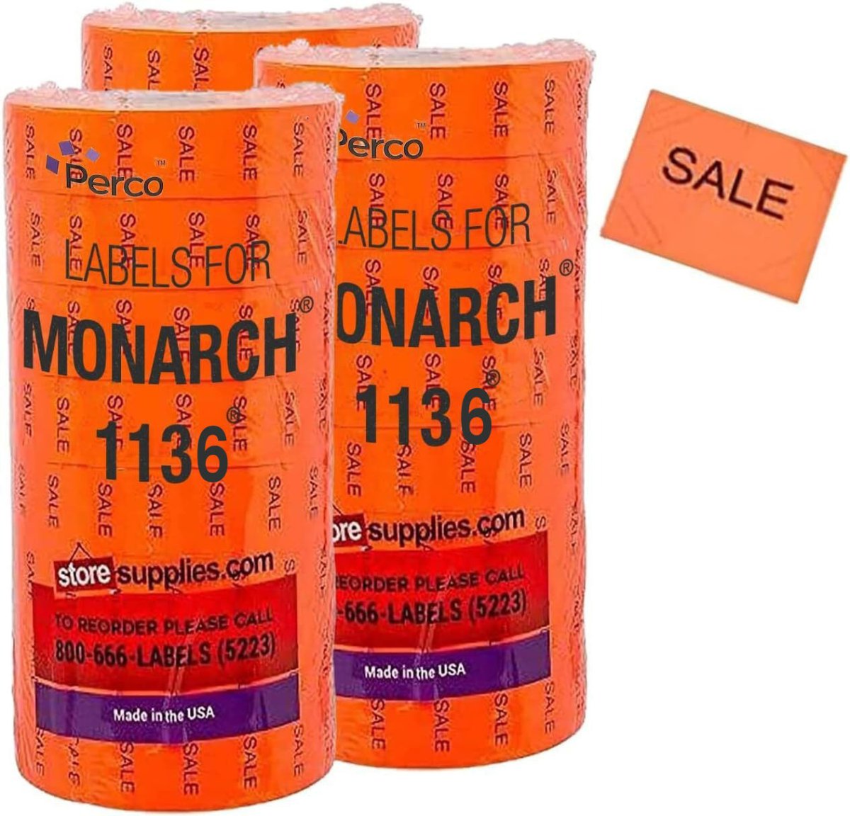 Pricing Labels for Monarch 1136 Pricing Gun - Store Supplies