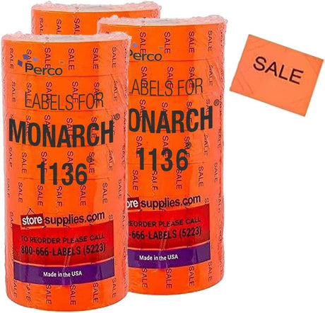 Pricing Labels for Monarch 1136 Pricing Gun - Store Supplies