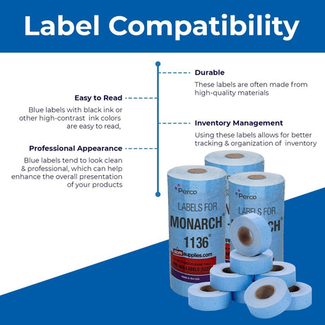 Pricing Labels for Monarch 1136 Pricing Gun - Store Supplies