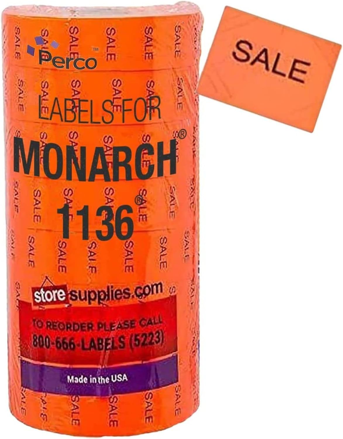 Pricing Labels for Monarch 1136 Pricing Gun - Store Supplies