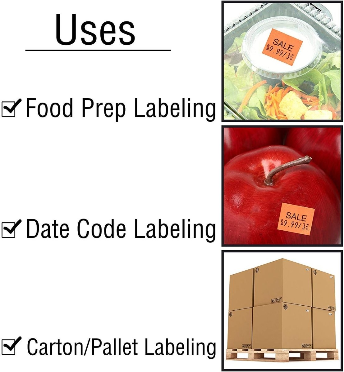 Pricing Labels for Monarch 1136 Pricing Gun - Store Supplies